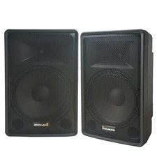Pair STARAUDIO PA Audio Speaker  Powered Karaoke Bluetooth DJ Speakers US Seller