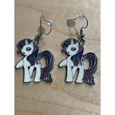 My Little Pony Rarity Cartoon Character Earrings New