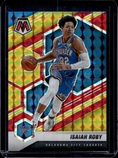 Isaiah Roby 2020-21 Panini Mosaic #24 Red Yellow Fusion Prizm /88