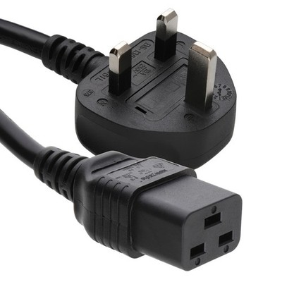 2m UK Netz C19 Unterbrechungsfreie Stromversorgung USV/Server Netzkabel