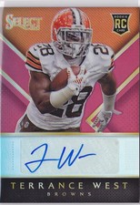 2014 Terrance West Select Fuchsia Prizm  Auto  RC 32/50    #RA-TW (A5031)