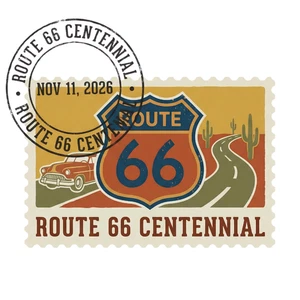 Route 66 100 Year Anniversary American Highway Road Self Adhesive Vinyl Sticker