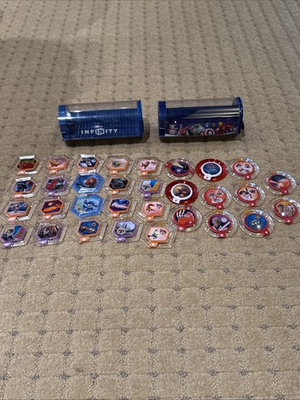 #ad #ad 31 Disney Infinity Power Disc 1.0 2.0 3.0 Capsules With Cases $38.50