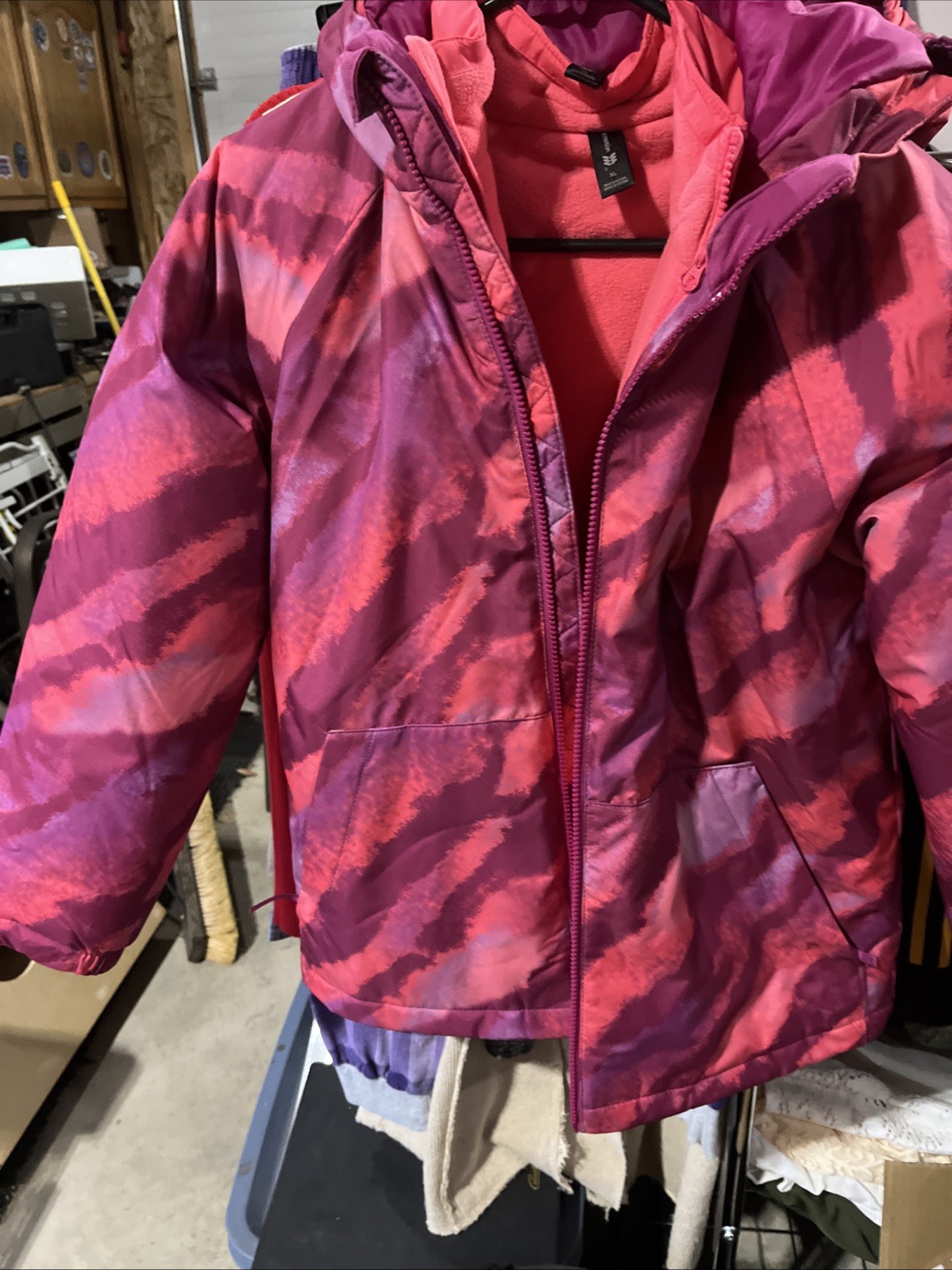 Pink Colors Size XL Kids Winter Jacket