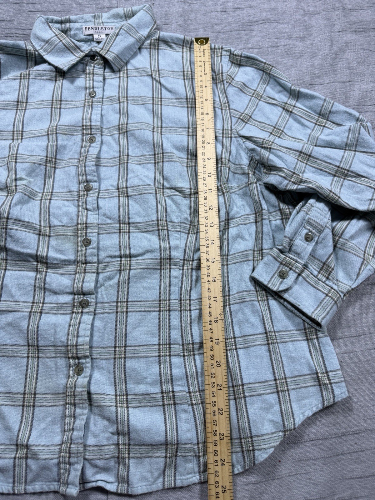 Pendleton Plus Flannel Button Up Shirt Women's 2X… - image 7