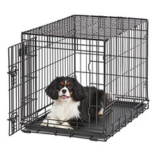 Dog Crate 30 Inch 21-40 lb Medium Breeds Single Door Divider Panel Leak Proof