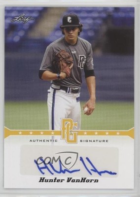 2013 Leaf Perfect Game Showcase Auto Gold /50 Hunter VanHorn #A-HVH Auto