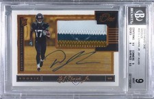 2018 Panini One Rookie Bronze 5/49 DJ Chark Jr #30 BGS 9 MINT Patch Auto 03t0