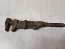 Antique CRI & PRY Adjustable Pipe Wrench Monkey Wrench 14" Made In USA