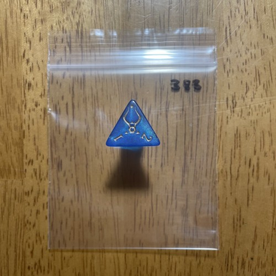 #ad 🎲 FREE w 10 dice MTG d4 Spindown Life Counter die Amonkhet AKH HOU Blue 383 $4.21