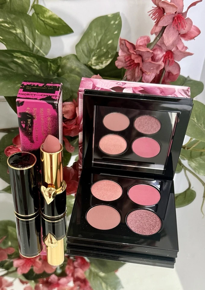 PAT MCGRATH LABS Divine Rose Quad Eternal Eden Eye Shadow & lipstick Authentic! - Image 3 of 4