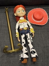 Toy Story Collection 'White Logo' Jessie Doll, Hat & Stand RARE