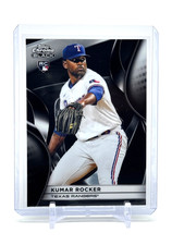 2025 Topps Chrome Black Kumar Rocker Rookie Card Texas Rangers