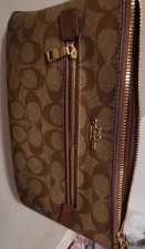 Women Crossbody Hand Bag Coach Brown Leather