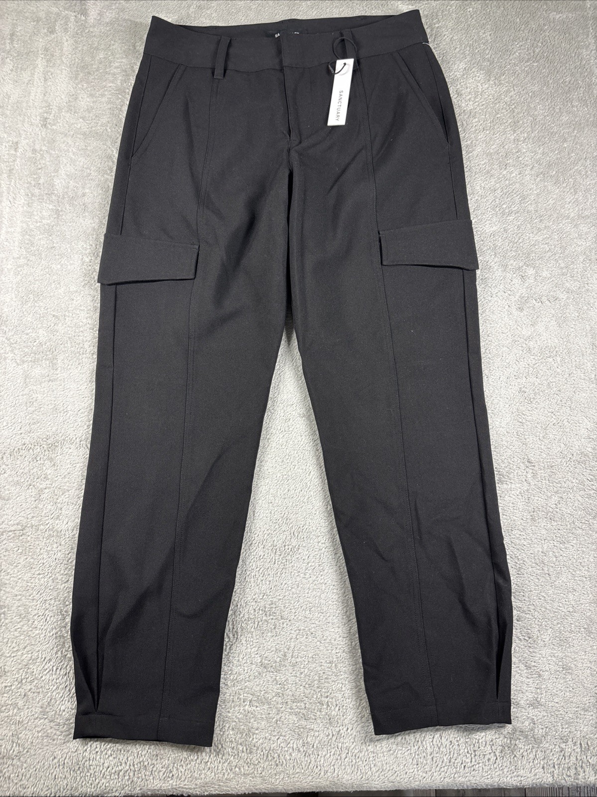 Sanctuary Polished Standard Rise Cargo Pant Black Size 27 Ne