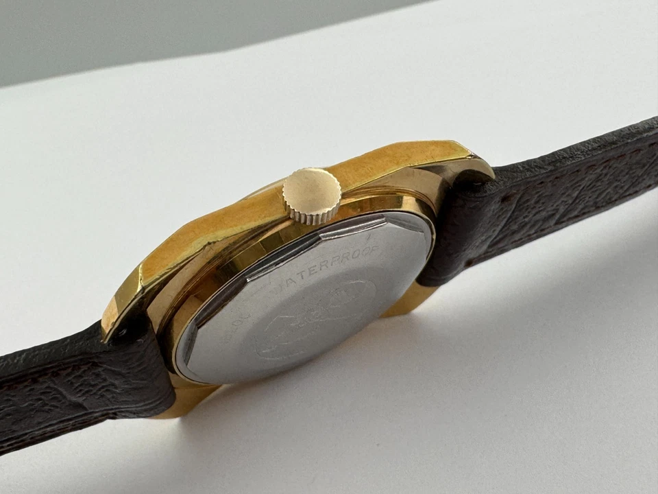 Vintage MOERIS Fijo James Bond 007 Gold Plated Date Octagonal Automatic - 34 mm - Image 3 of 4