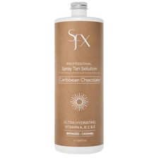 SunFX Caribbean Chocolat Spray Tanning Solution 1L 33.8 fl oz MID SUMMER
