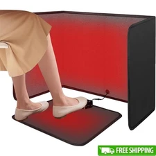 Foldable Under Desk Heater Quiet Space Heater 8 Temp Levels Energy Efficient New