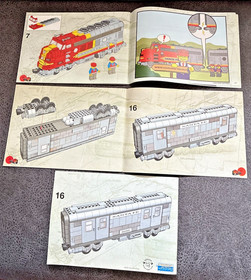 LEGO 10020 10022 10025 SANTA FE + WAGONS - 6 X GENUINE INSTRUCTIONS 👍
