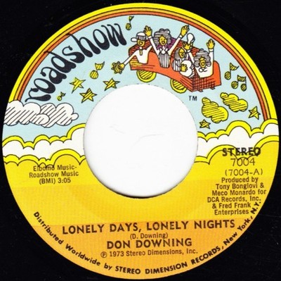 Don Downing - Lonely Days, Lonely Nights (7'', Single) (Near Mint (NM or M-)) - 3