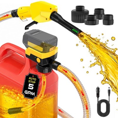 Keimi 5 GPM Cordless Fuel Transfer Pump with Auto-Stop & Hand Trigger Nozzle,...