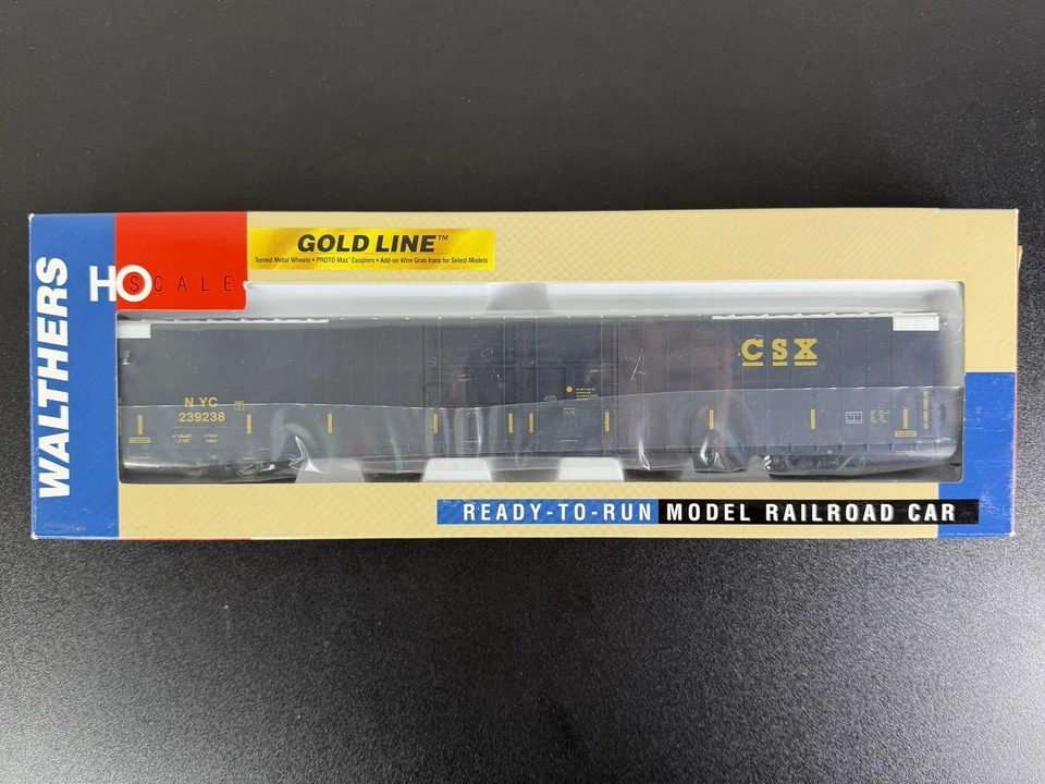 HO WALTHERS CSX Lot - Bi-level Enclosed auto carrier Gondola Pullman Box Car NIB - Image 2 of 4