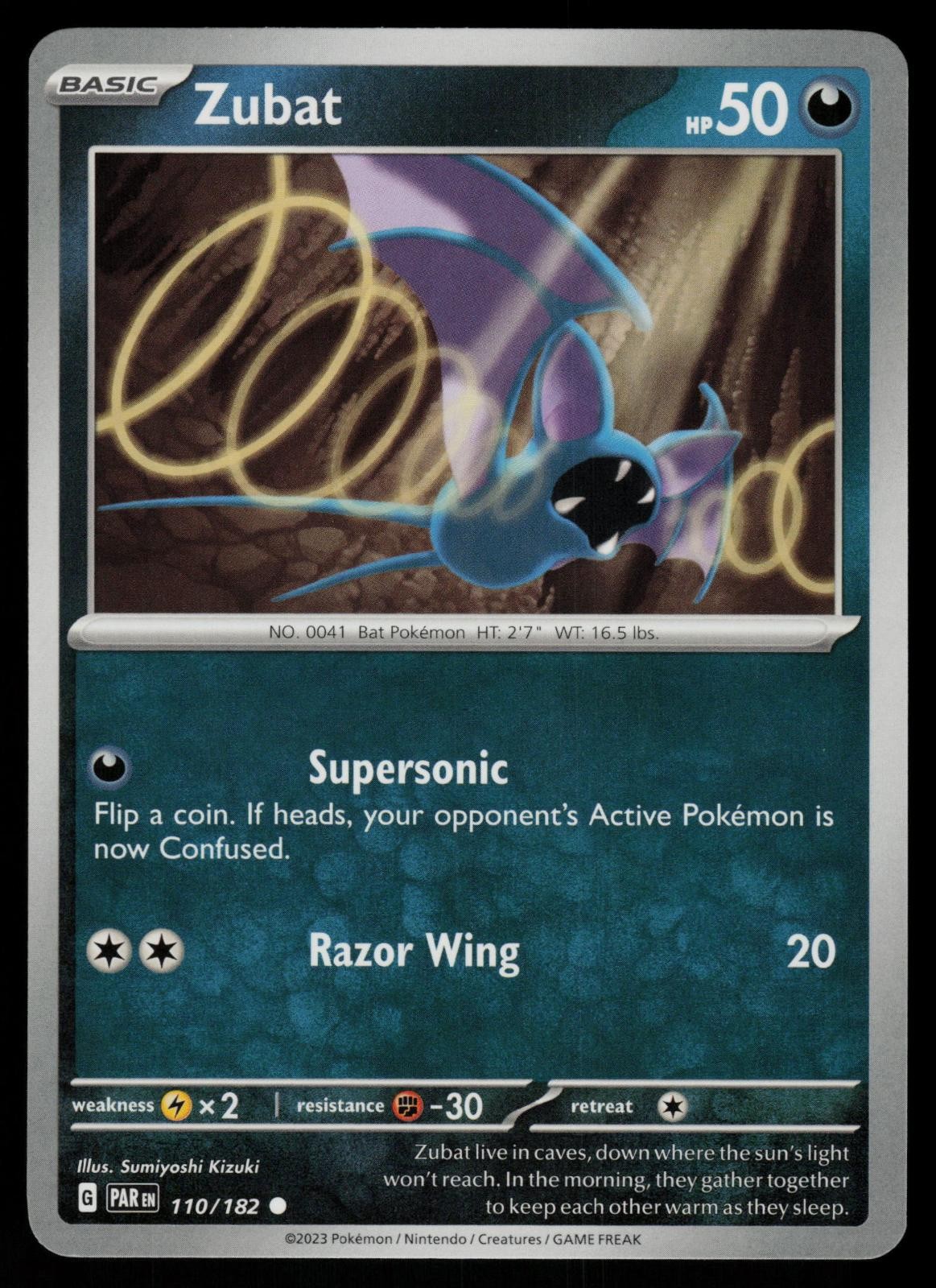 Zubat 110/182 Common - Pokemon Paradox Rift