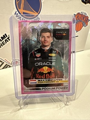 Max Verstappen - Topps F1 2025 - Pink Cracked Ice
