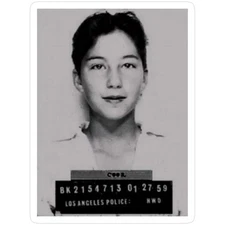 Cher Very Young with Short Hair in a Mug Shot