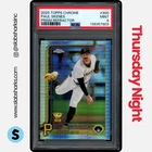 2025 TOPPS CHROME #300 PAUL SKENES ALL-STAR ROOKIE PRISM REFRACTOR PSA 9