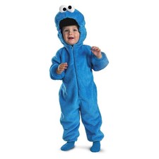 Cookie Monster Deluxe Plush Sesame Street Fancy Dress Halloween Child Costume