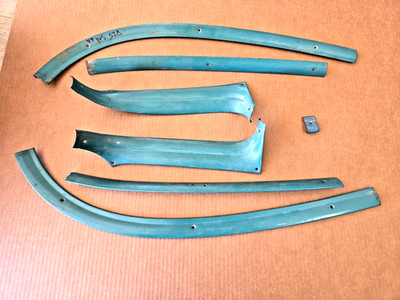 1955 1956 Chevy Dash Garnish Moldings Pair Originally Chrome Plated Usec