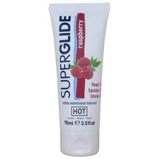 Hot SuperGlide - Lubrificante Intimo Commestibile Aroma Lampone 75 ML
