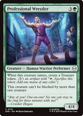 PROFESSIONAL WRESTLER x4 mtg NM-M Marvel's Spider-Man 4 Common