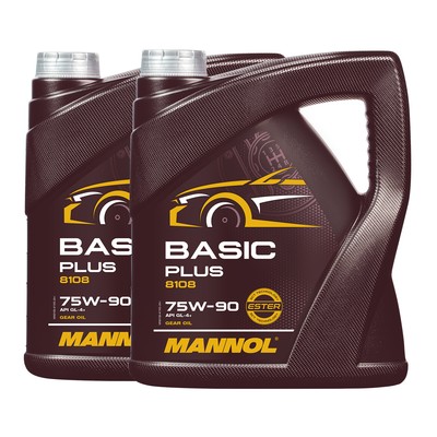 8 (2x4) Liter MANNOL SAE 75W-90 Basic Plus Getriebeöl API GL4+