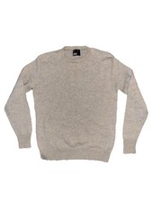Vintage Robert Bruce Wool Sweater Mens XL Beige USA Made Crewneck