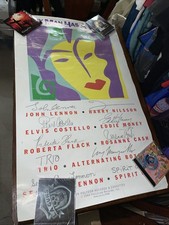 John Lennon & Yoko Ono 1984 Every Man Has A Woman Original Promo Poster 36x22