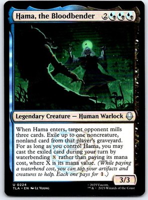 Hama, the Bloodbender 224 UC Avatar: The Last Airbender MTG LP
