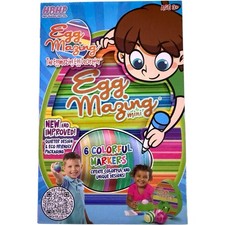 The Eggmazing Egg Decorator Arts and Crafts Set Includes Egg Spinner,6 Markers