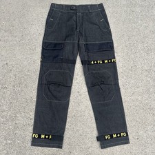 Vintage Marithe Francois Girbaud Black Denim Cargo Pants 38x34 Baggy