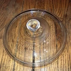 Pyrex 1.5 Quart Clear Glass Lid # 407 8.25" Diameter