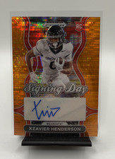 Xzavier Henderson - 2025 Panini Prizm Draft Picks #SD-XHN Signing Day Auto /75