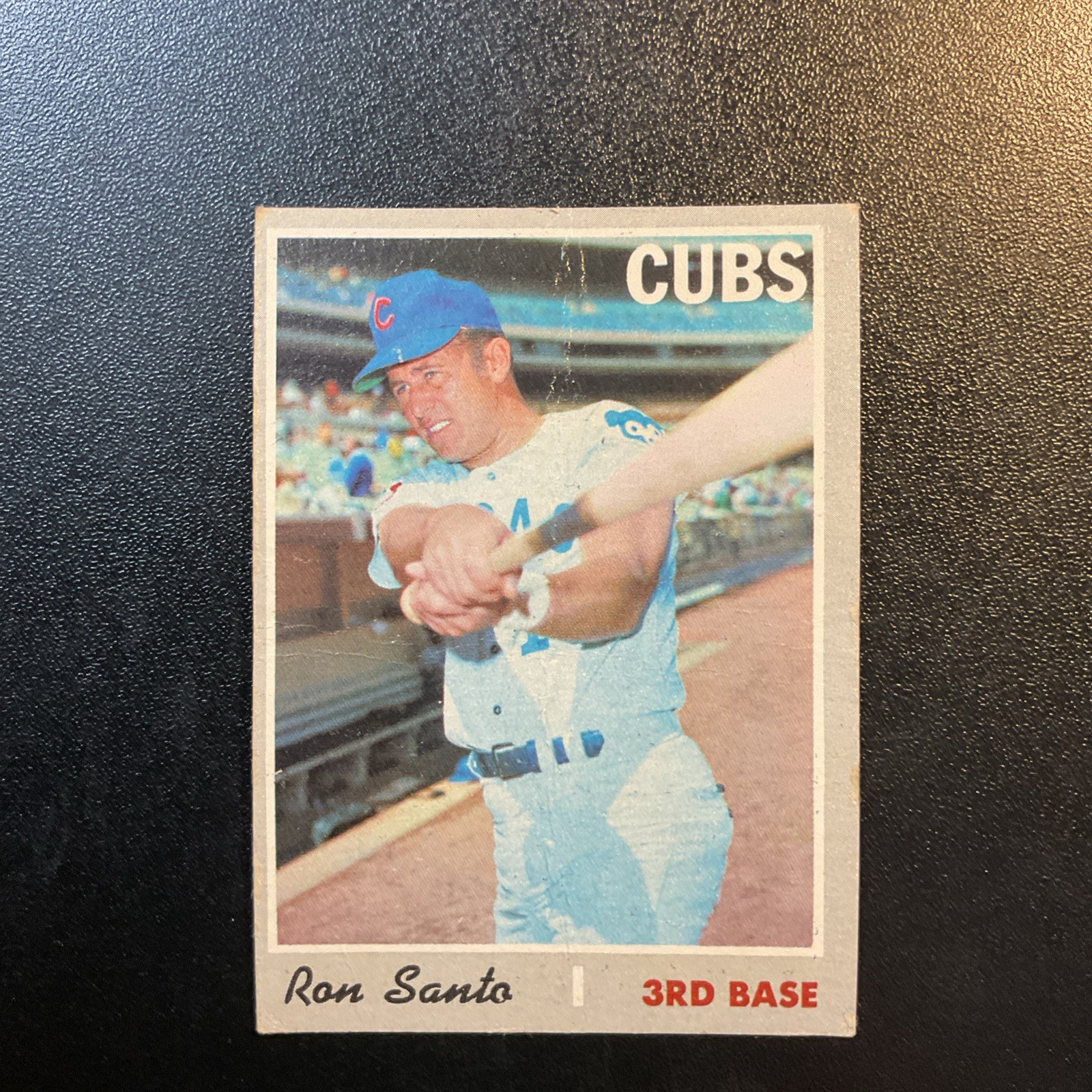 1970 Topps - High #670 Ron Santo HOF Chicago Cubs Set Break VG ￼