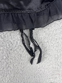 Victoria's Secret 36C Sexy Little Things Babydoll W Garter Belt Black