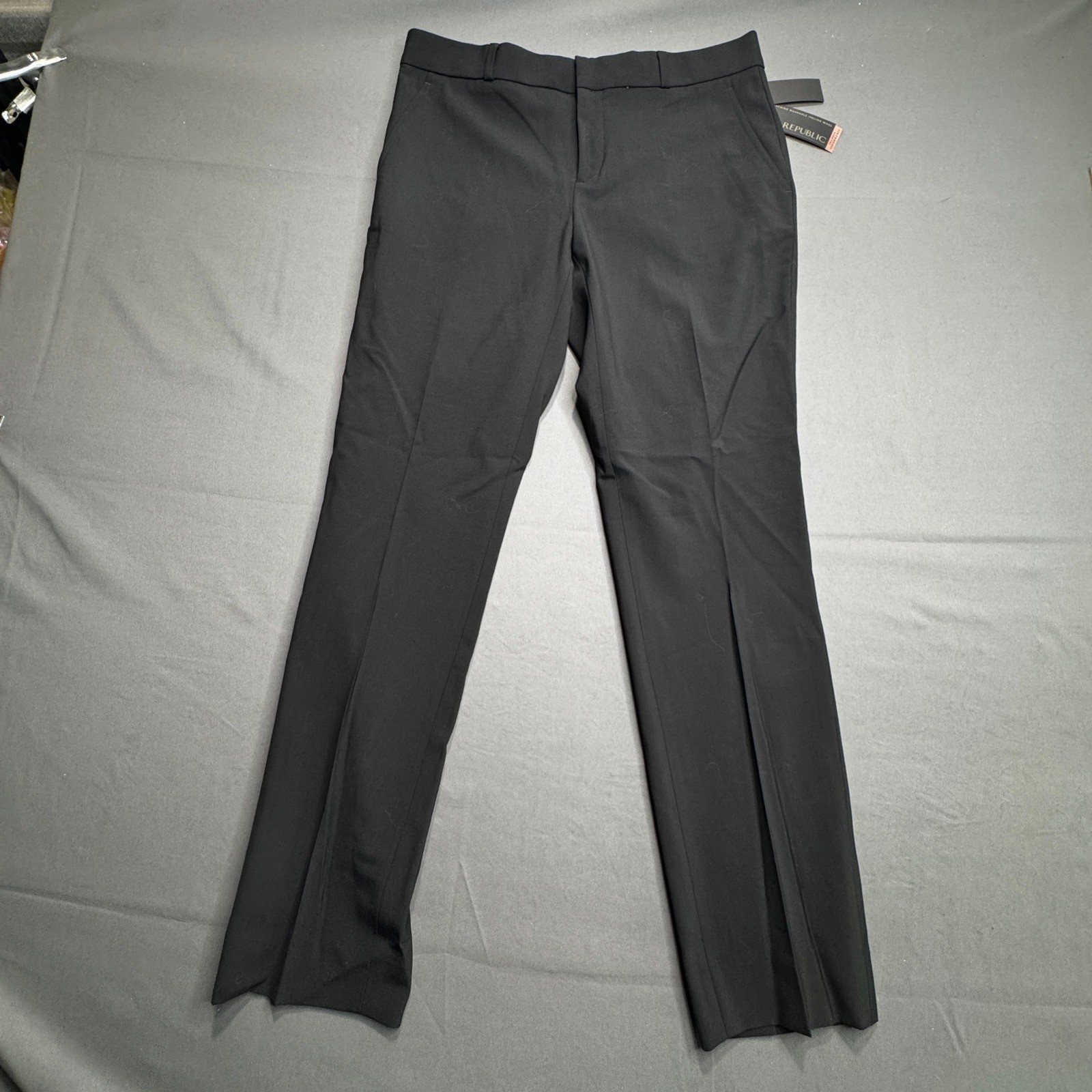 Banana Republic Ryan Tailored Performance Black Dress Pants Womens Size 4 Petite