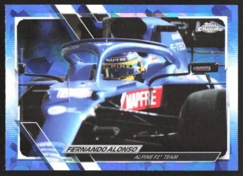 2021 Topps Chrome Sapphire F1 Formula 1 FERNANDO ALONSO SP IV #9