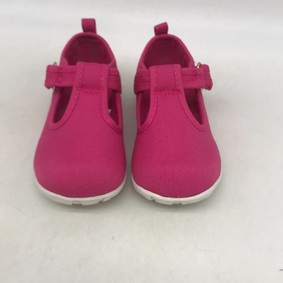 Bebé Ciervo Niñas Parte Superior Baja Rosa Fucsia 6349 Correa en T Mary Jane Zapatos Informales Talla 7 Foto 2 de 4