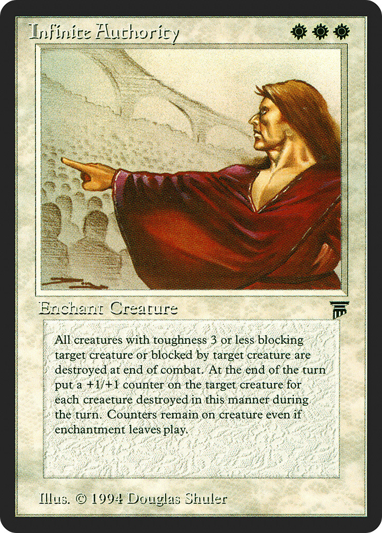 Infinite Authority X (1) Legends Beautiful Excellent/Near Mint -4RCards