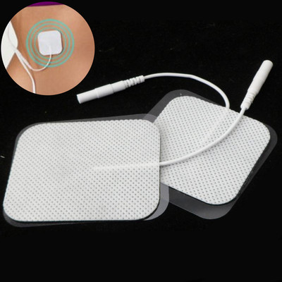 Tens Maschine Elektrodenpads - Wiederverwendbar selbstklebend 5x5cm Massage Therapie Patch