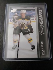 Jack Ahcan Upper Deck Young Guns Rookie Card 2021-2022 #217 Boston Bruins
